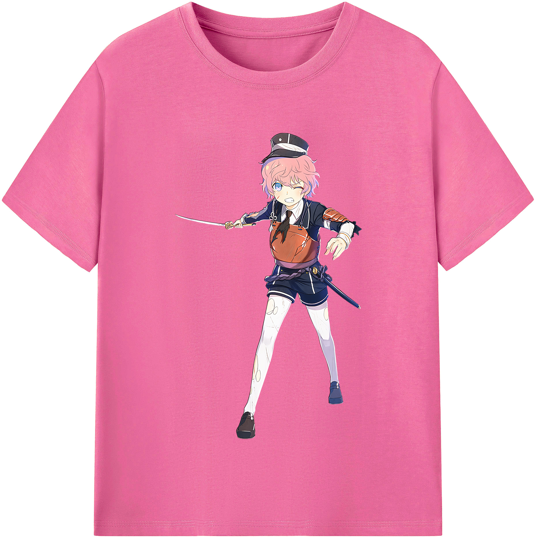 （画像用） 刀剣乱舞 Touken Ranbu レディースカジュアルプリントTシャツ（綿100％）